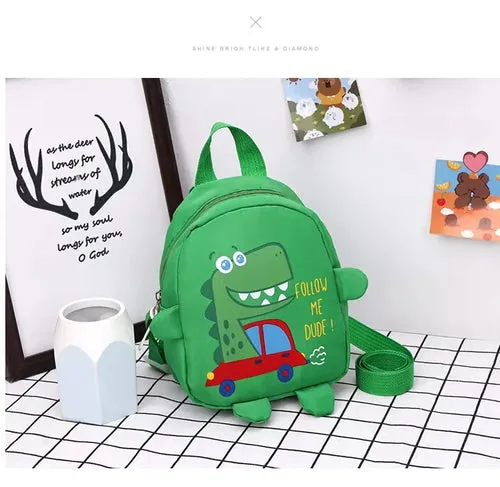 1 PCS Kids Cartoon Mini Dinosaur Backpack Anti Lost Bag Kindergarten