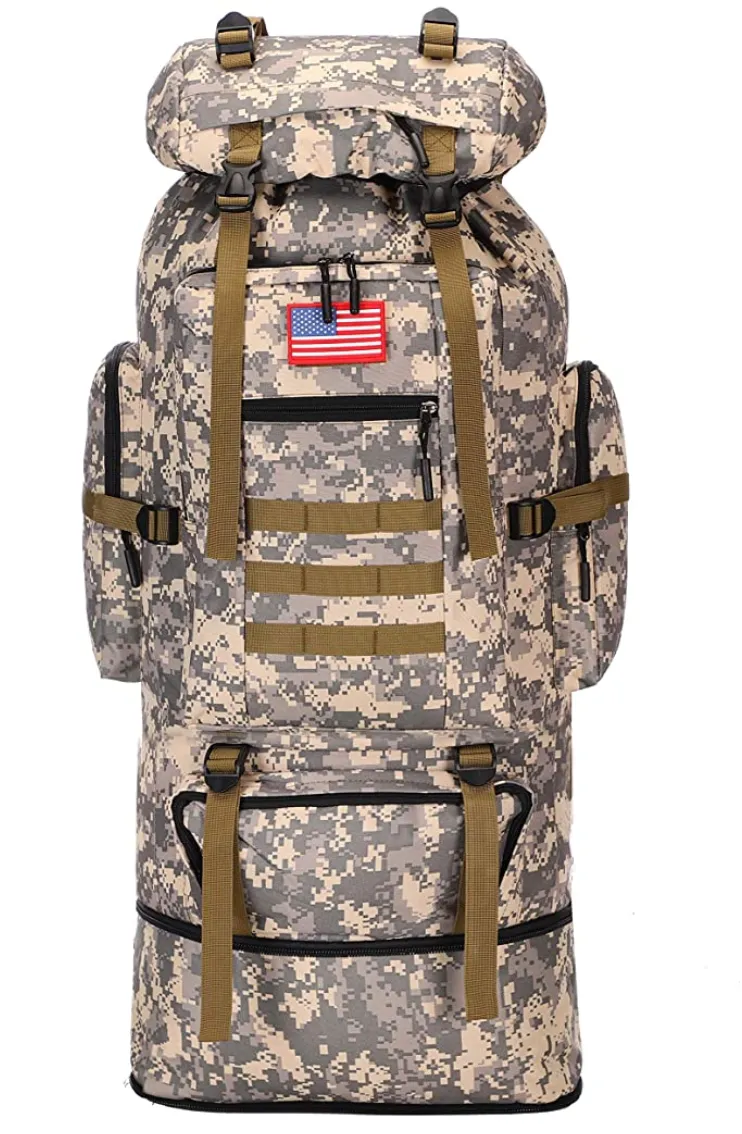 100L Extra Large Military Molle Tactical Army Backpack Rucksack