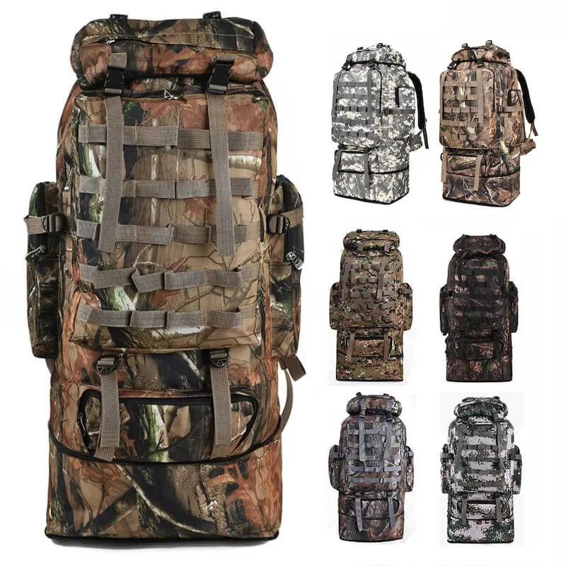 100L Extra Large Military Molle Tactical Army Backpack Rucksack