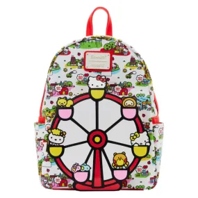 10" Sanrio : Hello Kitty & Friends Carnival Faux Leather Mini Backpack Bag Loungefly