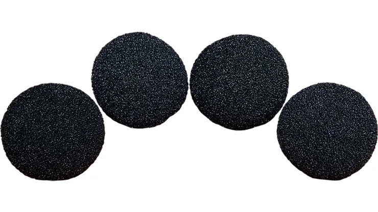 1.5 inch Regular Sponge Ball (Black) Pack of 4 from Magic