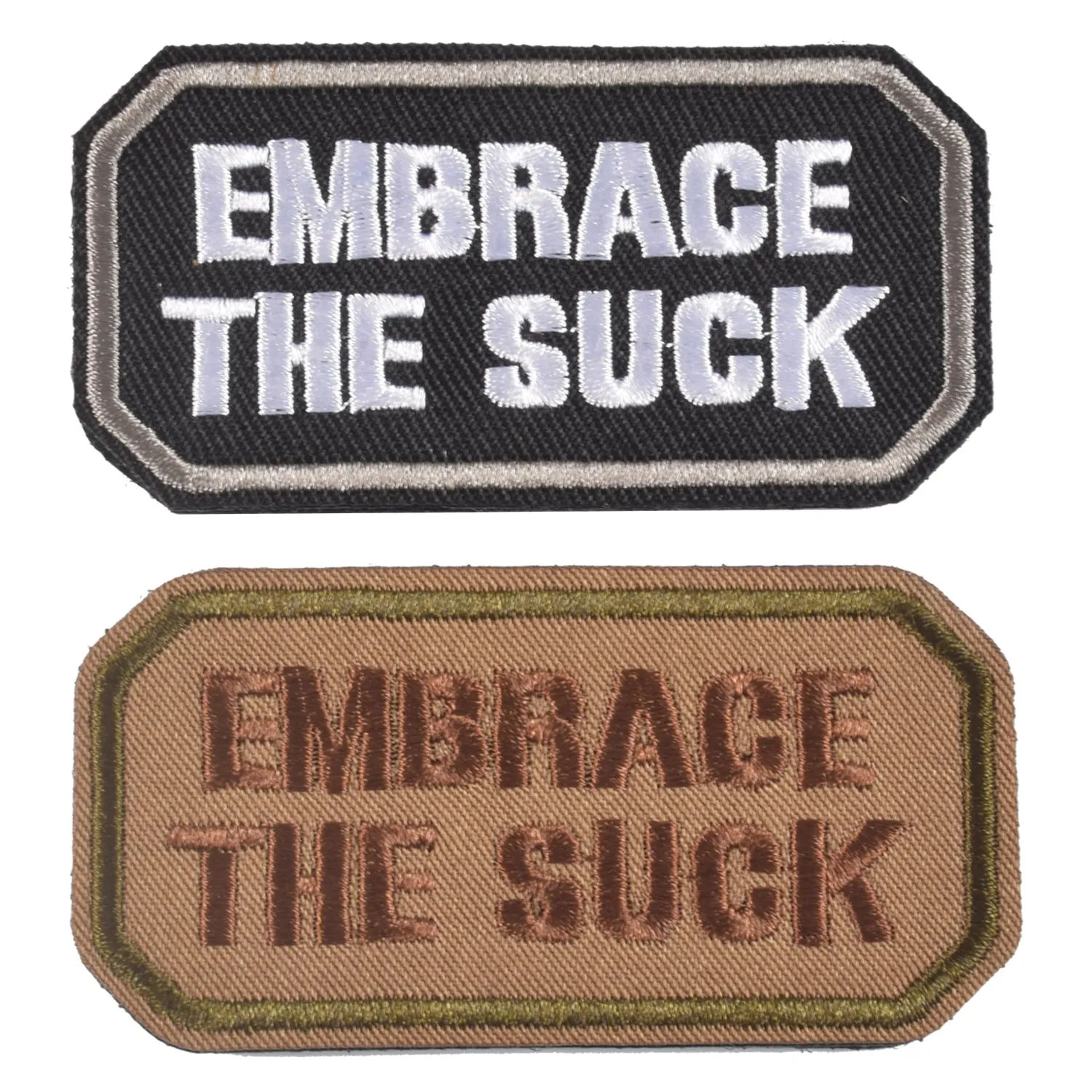 2 Pieces EMBRACE THE SK Funny Patches, Tactical Clothing Accessory Backpack Armband Embroidery Decorative Patch