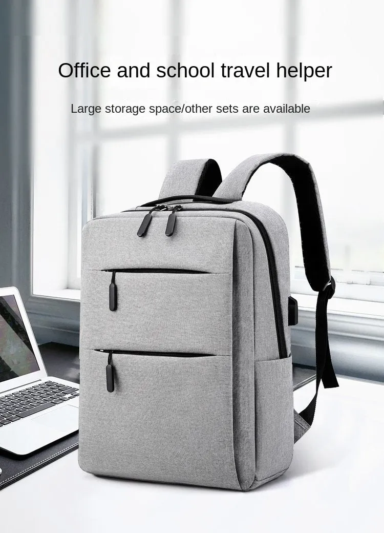 3 Piece Usb Backpack Set Xf0767