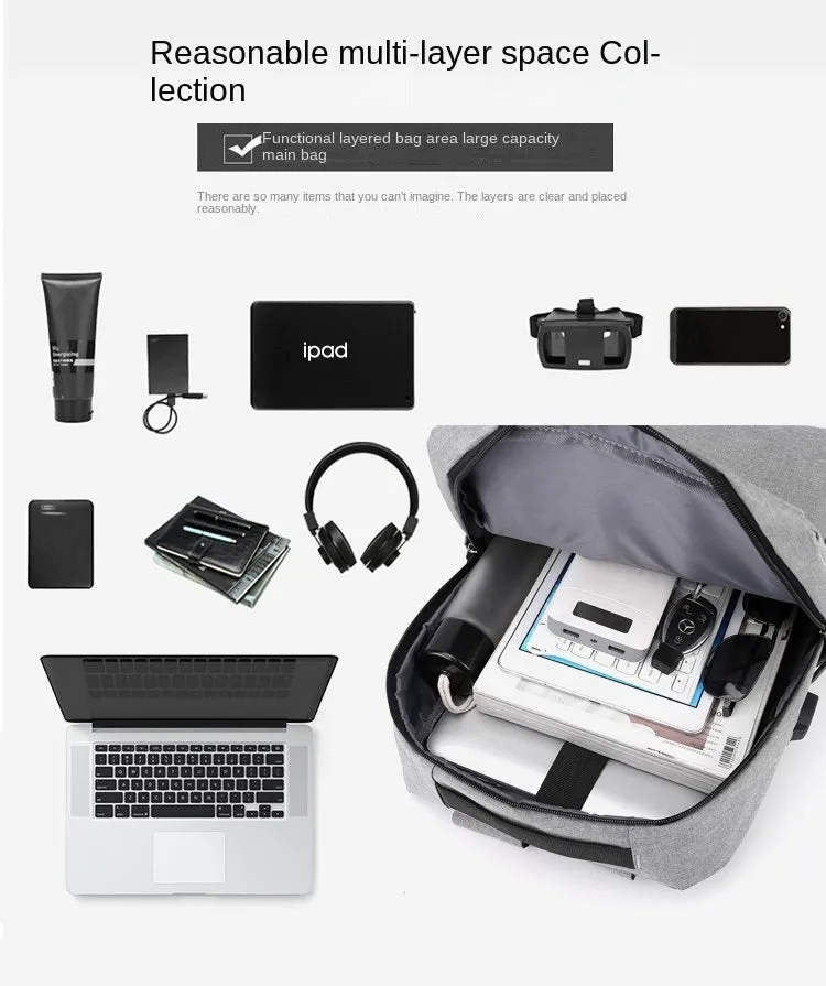 3 Piece Usb Backpack Set Xf0767