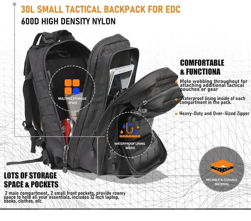 30L Tactical Backpack