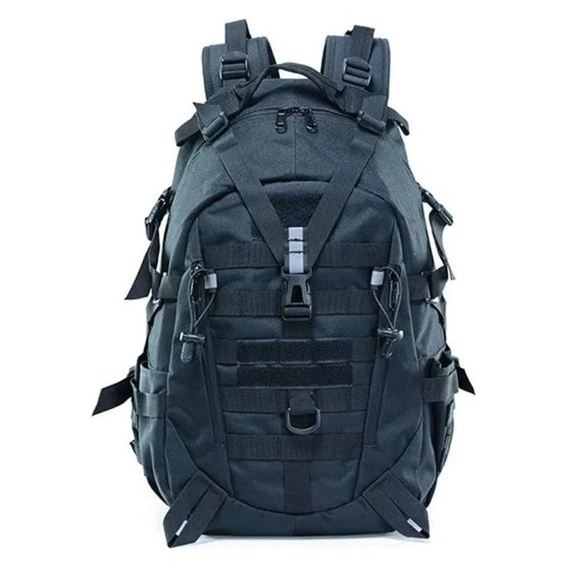 40L Camping Backpack Men'S Bag Travel Bags Tactical Molle Climbing Rucksack Hiking Outdoor Reflective Shoulder Fishing Bag