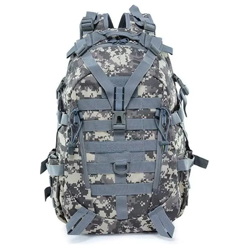 40L Camping Backpack Men'S Bag Travel Bags Tactical Molle Climbing Rucksack Hiking Outdoor Reflective Shoulder Fishing Bag