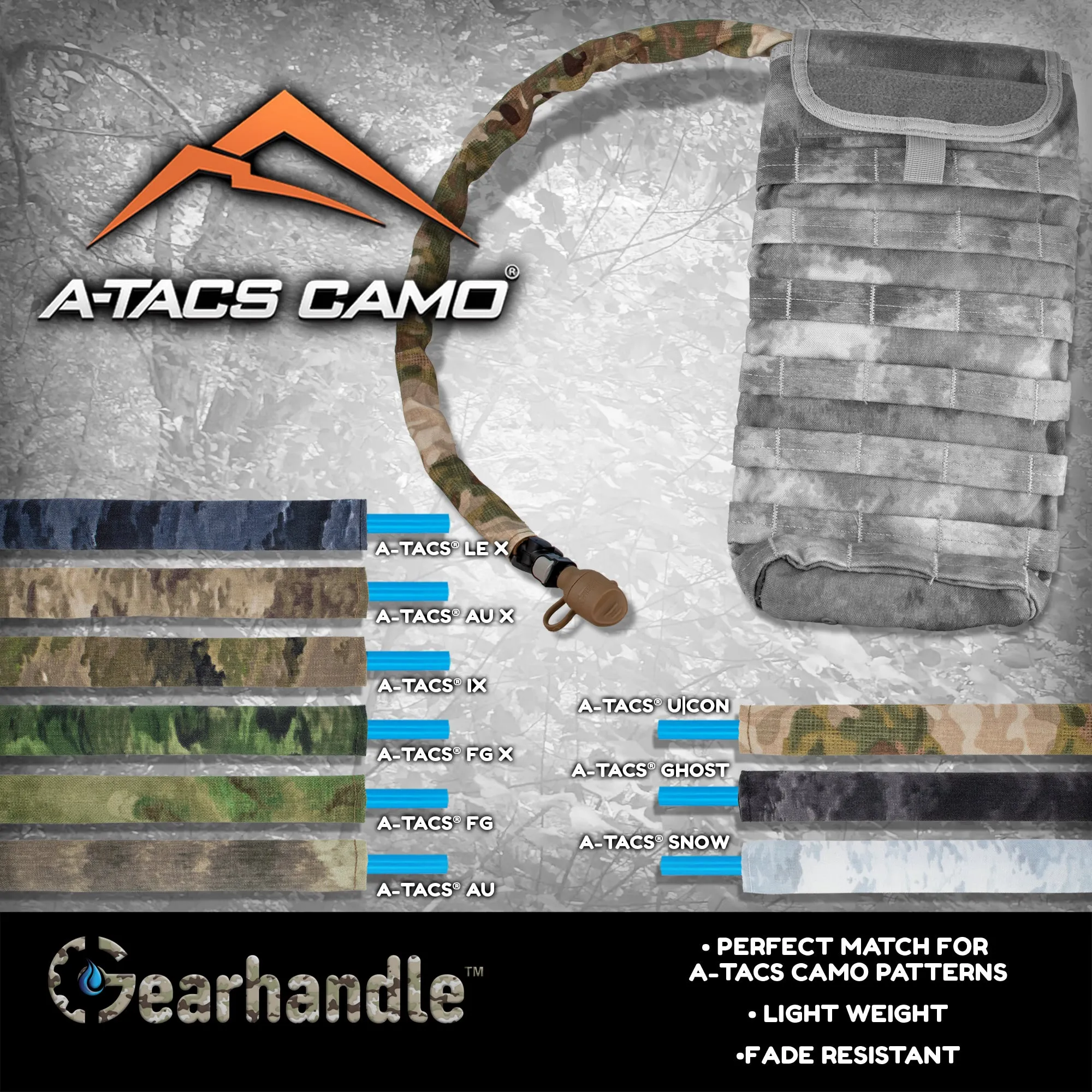 A-TACS LE-X Non Insulated Drink Tube Sleeve