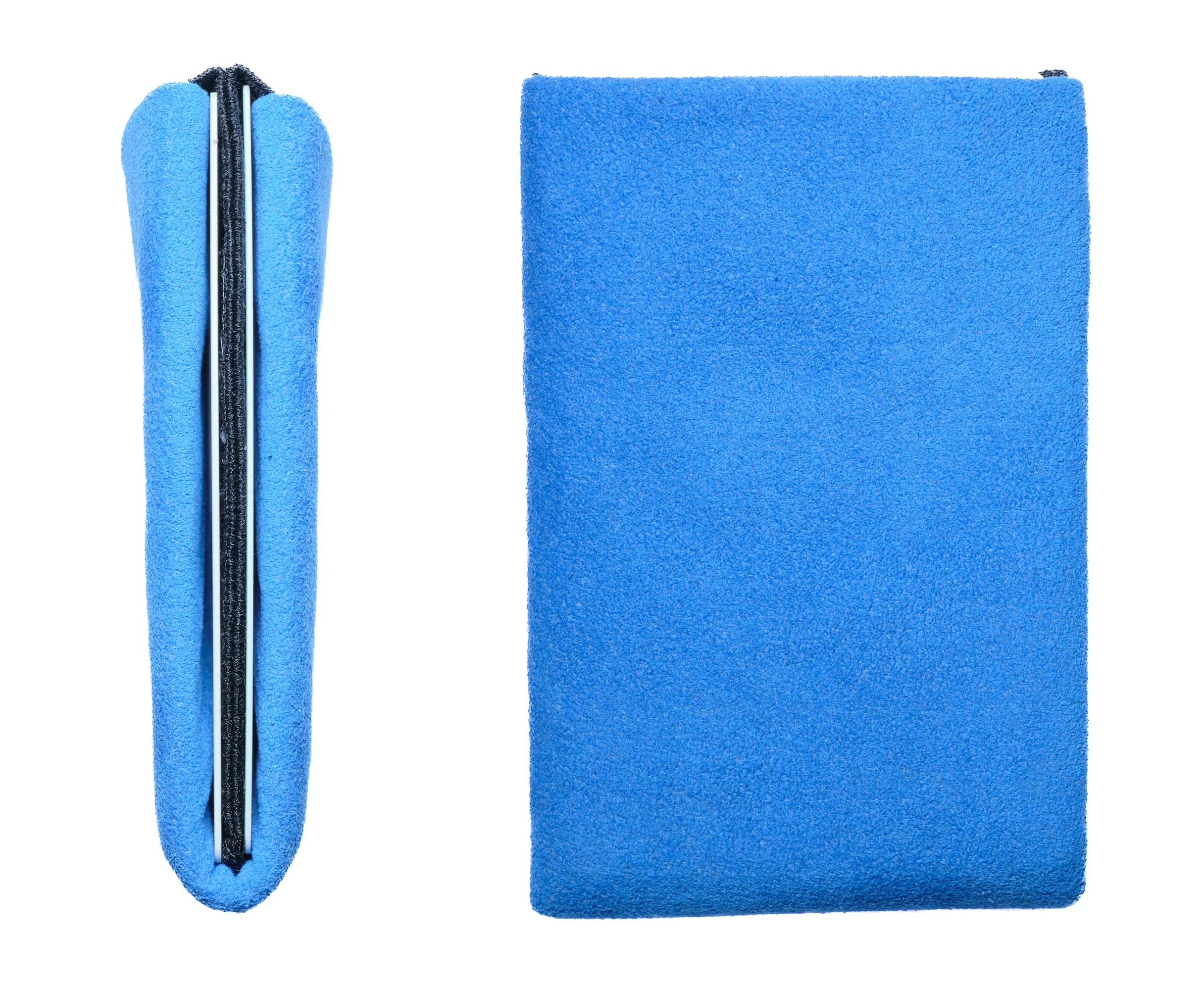 Alcantara Minimalist Wallet: The Ultimate Combination of Luxury and Utility - Men Wallet - RFID Wallet - Blu Ocean