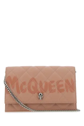 Alexander McQueen Graffiti Logo Print Shoulder Bag