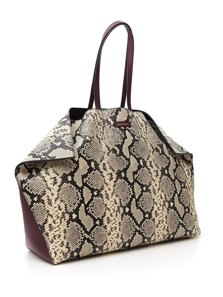 Alexander McQueen Logo Embossed Tote Bag