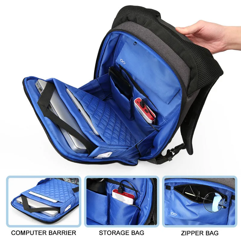 Anti-theft Backpack for Men 15inch Multifunction USB Charging Bags Laptop Backpack