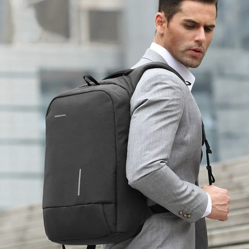 Anti-theft Backpack for Men 15inch Multifunction USB Charging Bags Laptop Backpack