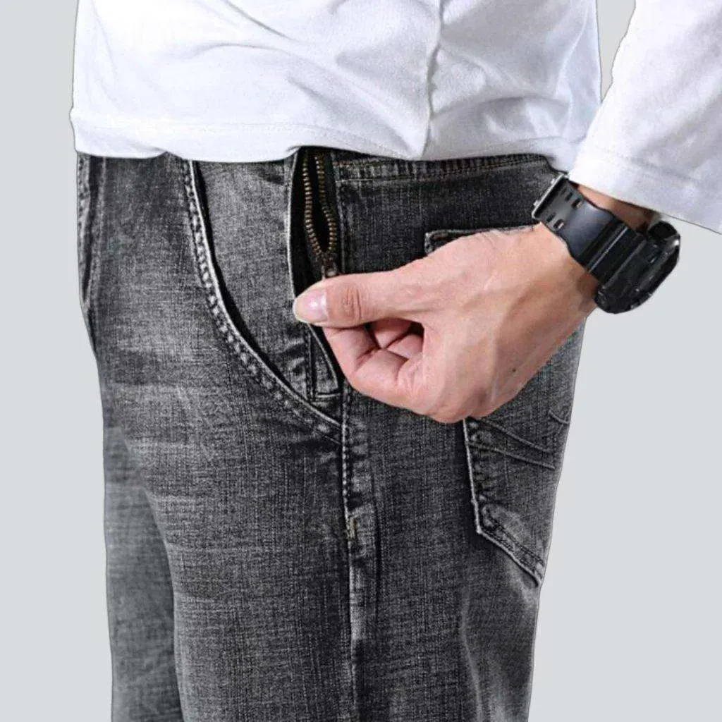 Anti-theft pocket men casual jeans