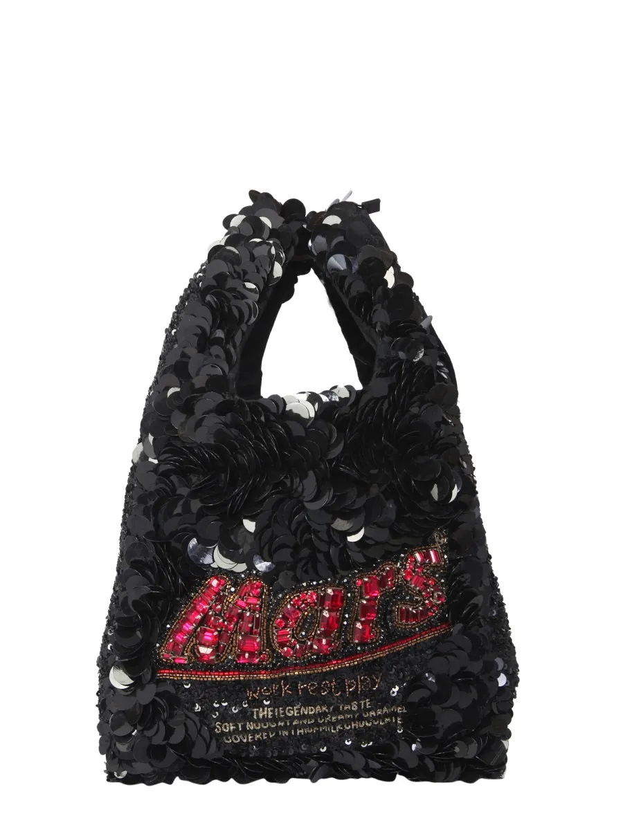 Anya Hindmarch Mars Sequin Embellished Tote Bag