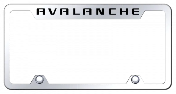 Avalanche Steel Truck Cut-Out Frame - Laser Etched Mirrored