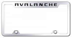 Avalanche Steel Truck Cut-Out Frame - Laser Etched Mirrored