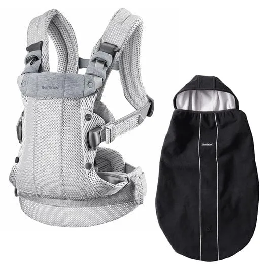 Baby Bjorn Baby Carrier Harmony 3D Mesh With a FREE Windproof Cover