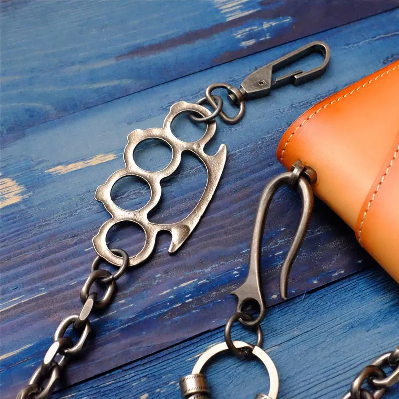 Badass Punk Mens Long Stainless steel Silver Chain Pants Chain Wallet Chain For Men