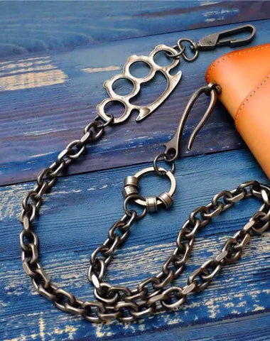 Badass Punk Mens Long Stainless steel Silver Chain Pants Chain Wallet Chain For Men