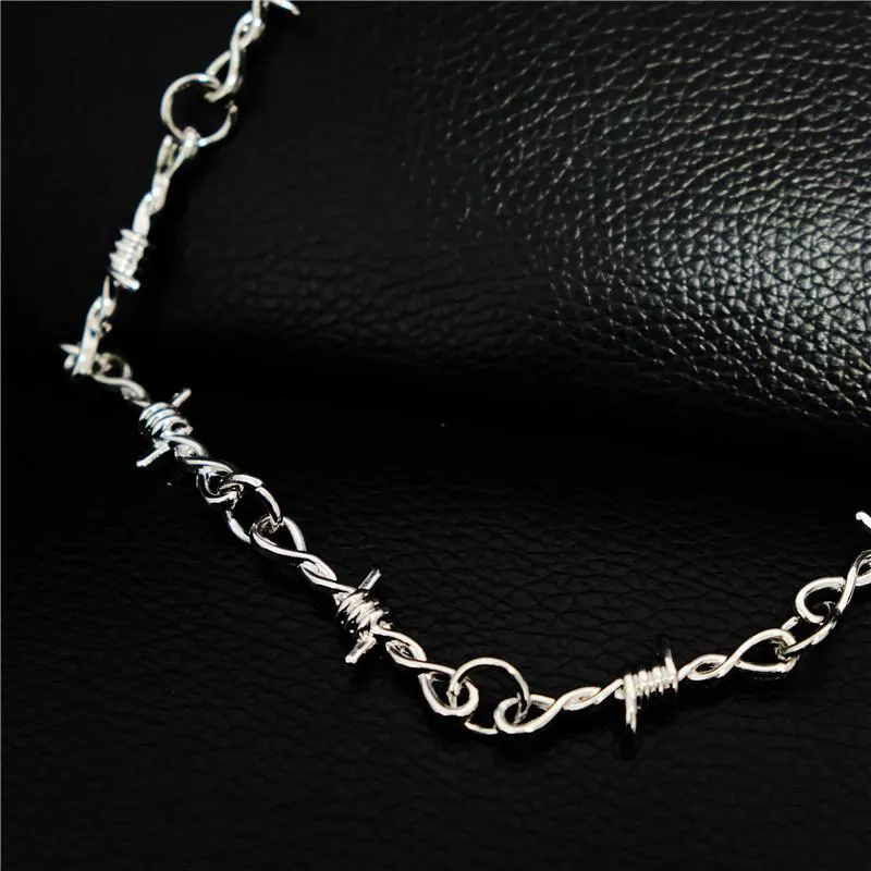 Badass Silver Mens Thorns Pants Chain Biker Wallet Chain Long jeans chain jean chains For Men