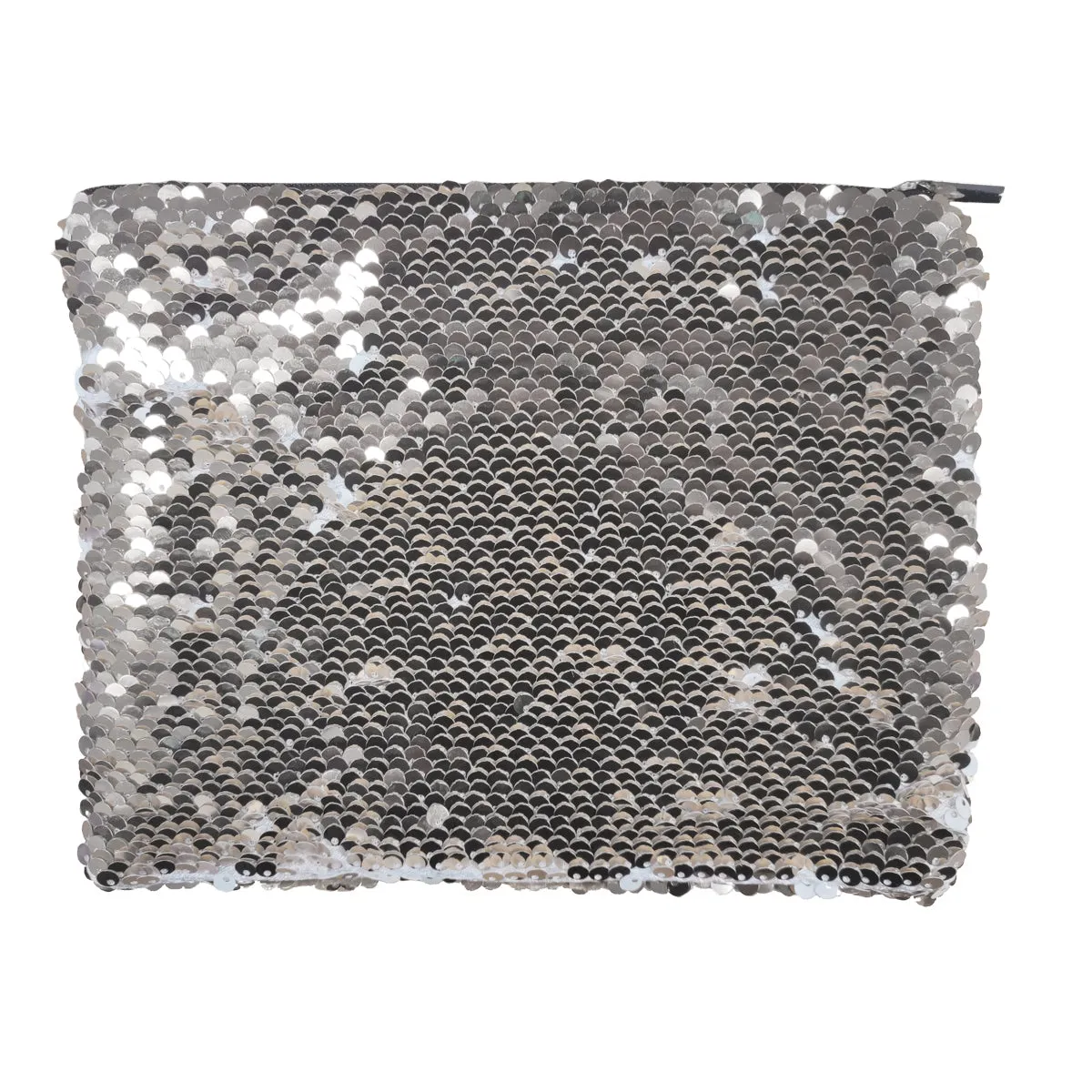 Bags - Sequin Handbag/ Cosmetic/Purse - 15cm x 20cm - SILVER