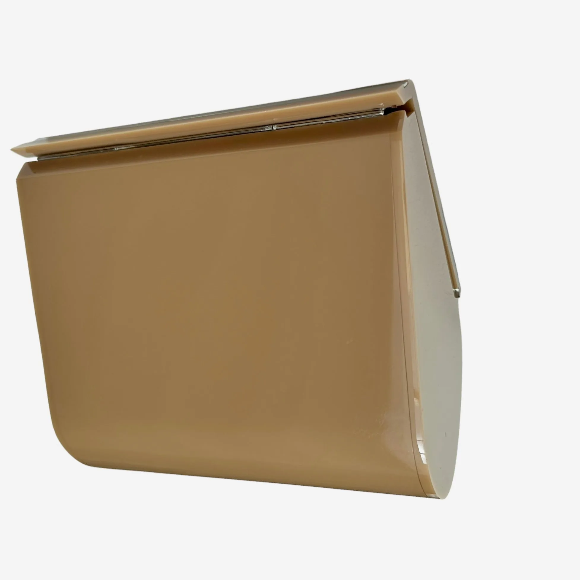 Beige & Black Plexi Clutch