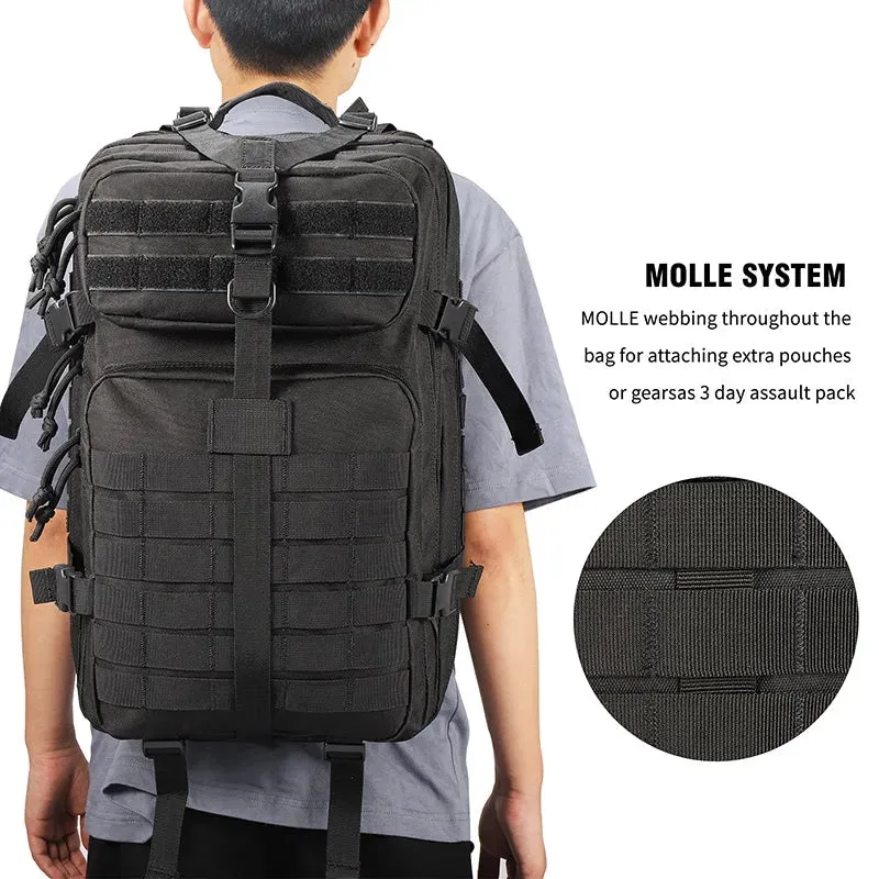 BK-2265 YAKEDA Tactical Backpack Molle System 3P Outdoor  Backpack