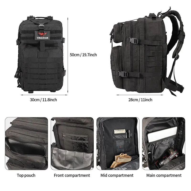 BK-2265 YAKEDA Tactical Backpack Molle System 3P Outdoor  Backpack