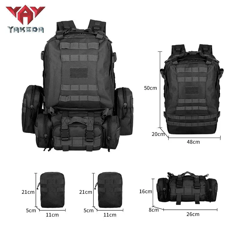 BK-2437 YAKEDA Tactical Backpack Military Fan CS Training Bag