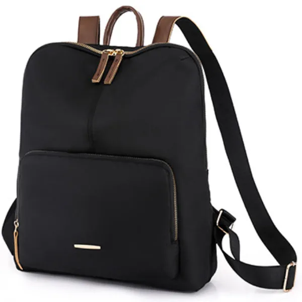 Black Backpack Purse for Women, Business Stylish Black Backpacks 女士黑色背包，商務時尚黑色背包 KCBAG2255