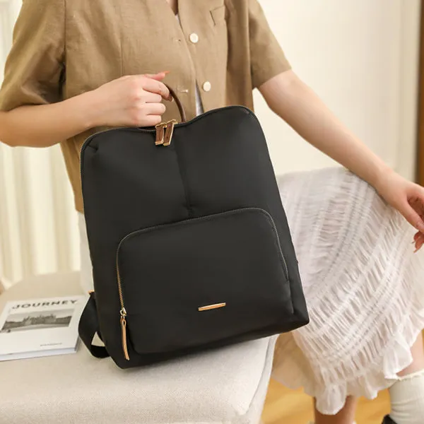 Black Backpack Purse for Women, Business Stylish Black Backpacks 女士黑色背包，商務時尚黑色背包 KCBAG2255