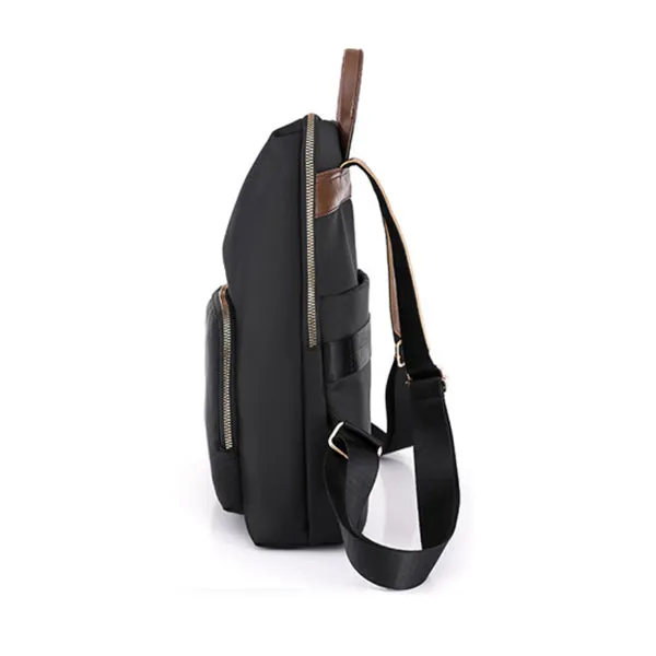 Black Backpack Purse for Women, Business Stylish Black Backpacks 女士黑色背包，商務時尚黑色背包 KCBAG2255