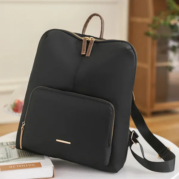 Black Backpack Purse for Women, Business Stylish Black Backpacks 女士黑色背包，商務時尚黑色背包 KCBAG2255