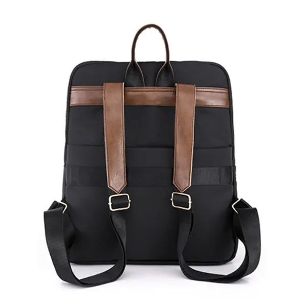 Black Backpack Purse for Women, Business Stylish Black Backpacks 女士黑色背包，商務時尚黑色背包 KCBAG2255