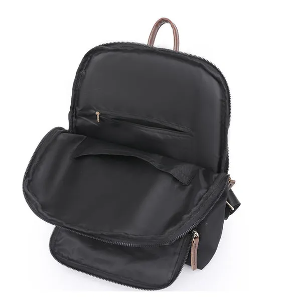 Black Backpack Purse for Women, Business Stylish Black Backpacks 女士黑色背包，商務時尚黑色背包 KCBAG2255