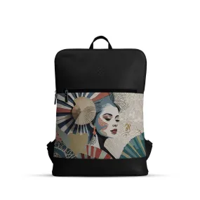 Black Orbit Laptop Backpack Lady