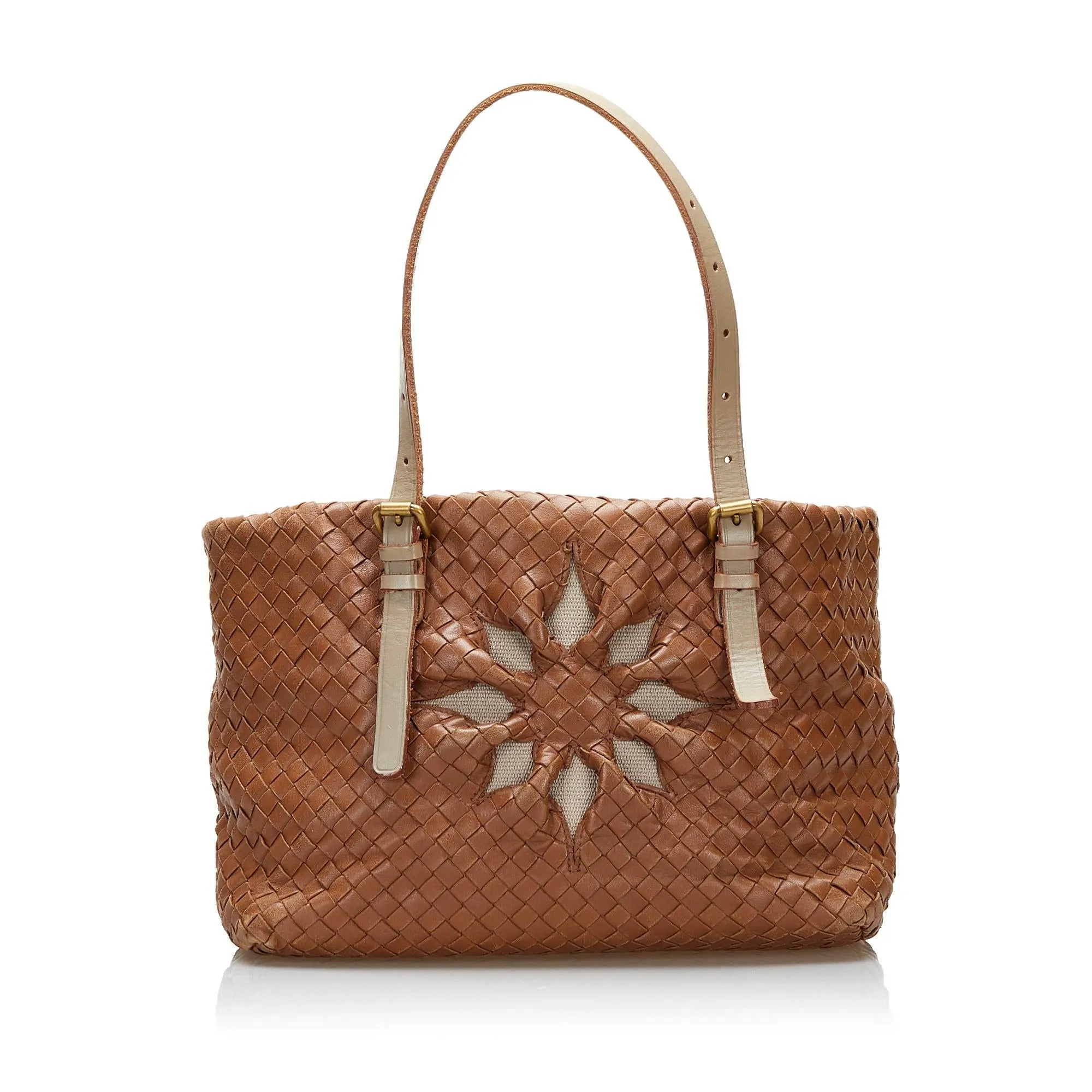 Bottega Veneta Intrecciato Flower Tote (SHG-iifMpY)