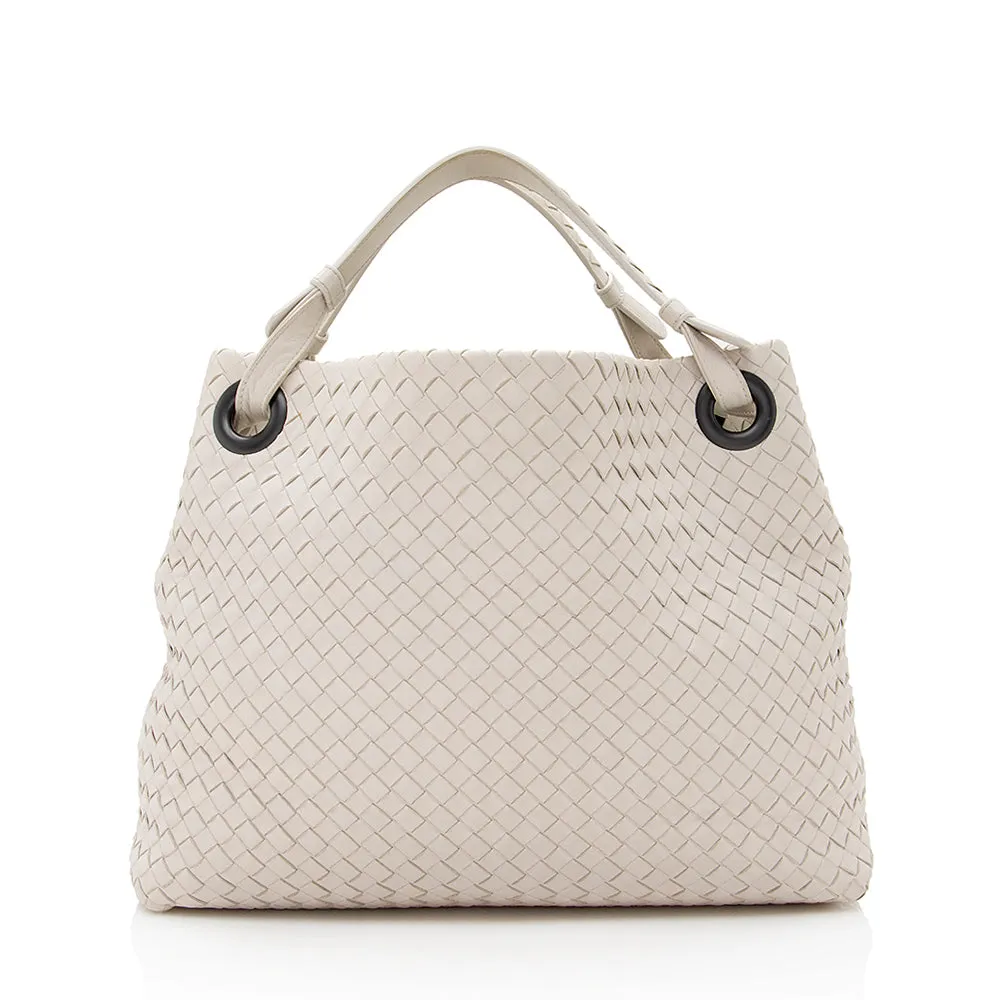 Bottega Veneta Intrecciato Nappa Garda Medium Tote (SHF-21190)