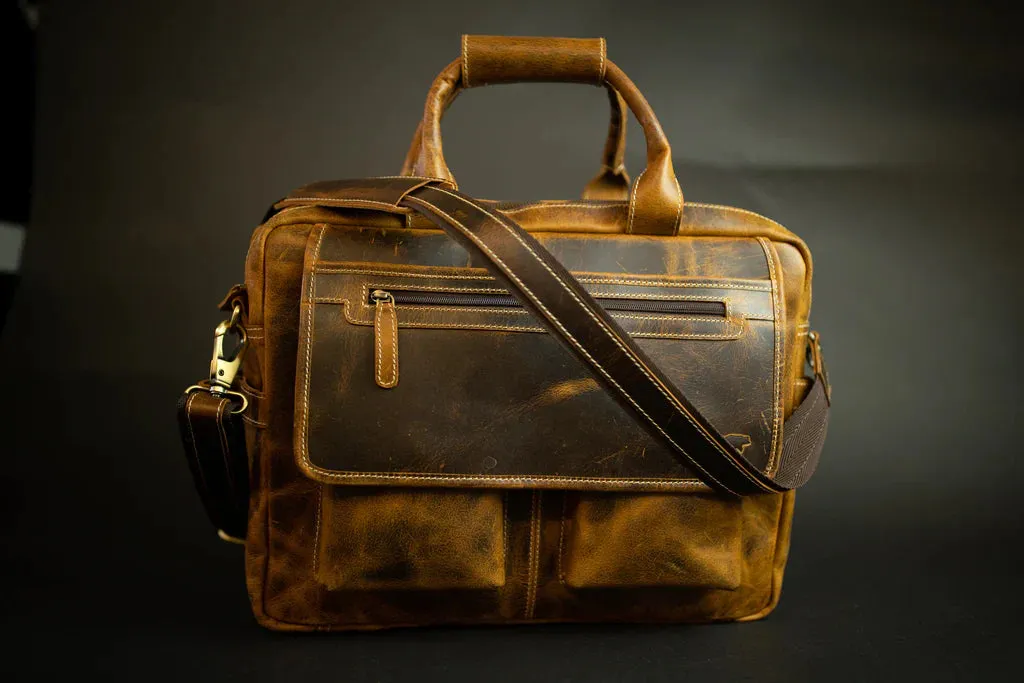 Buffalo Leather Pilot Bag