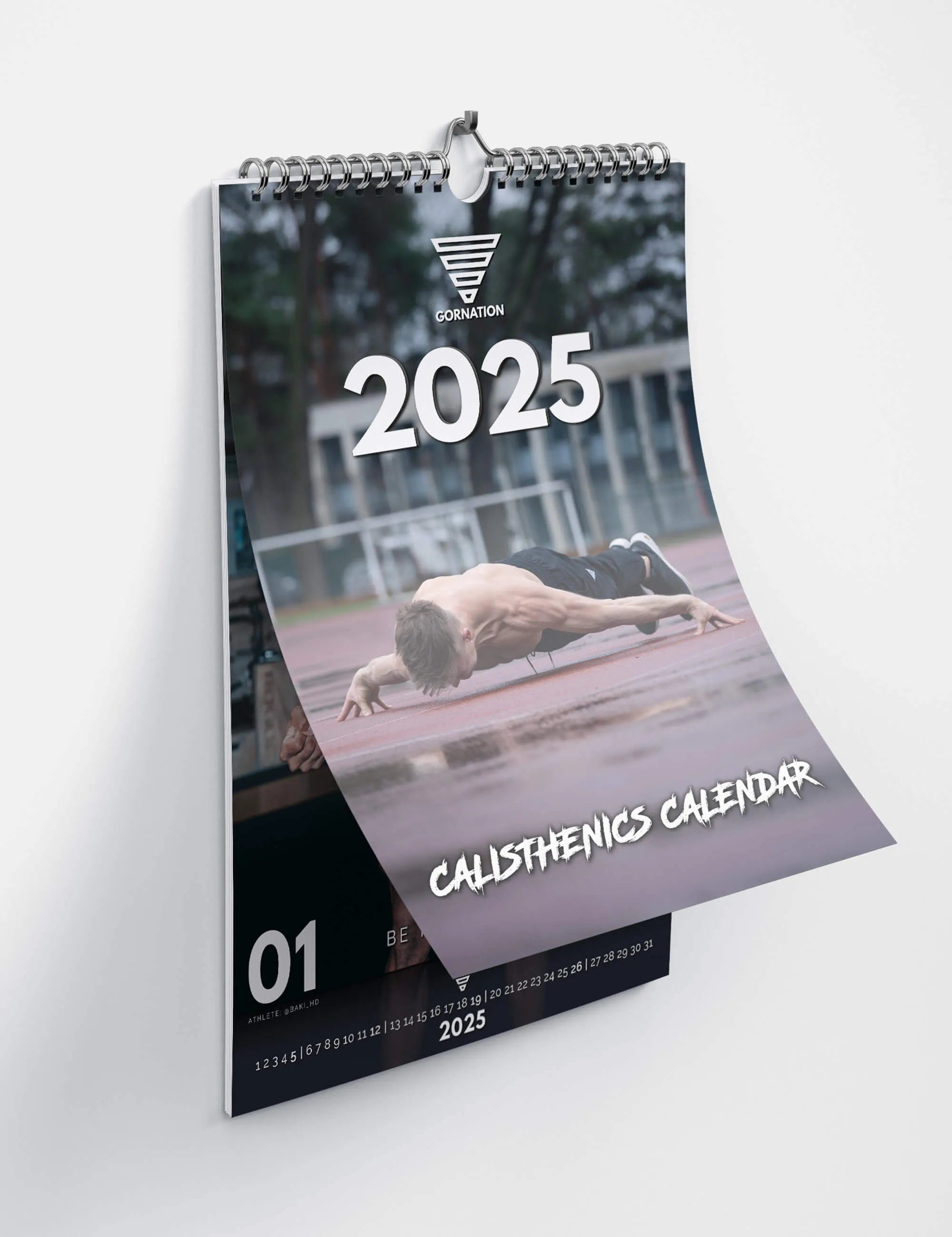 Calisthenics Wall Calendar 2025