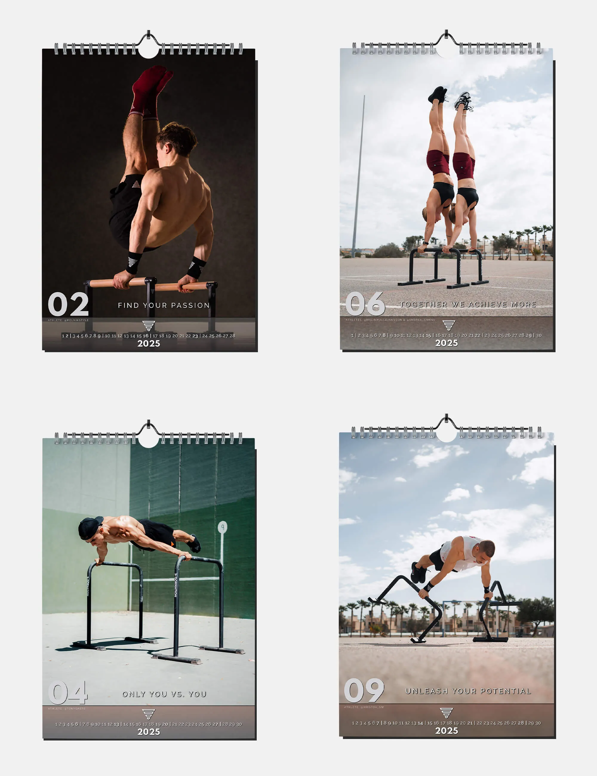 Calisthenics Wall Calendar 2025