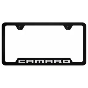 Camaro Cut-Out Frame - Laser Etched Black