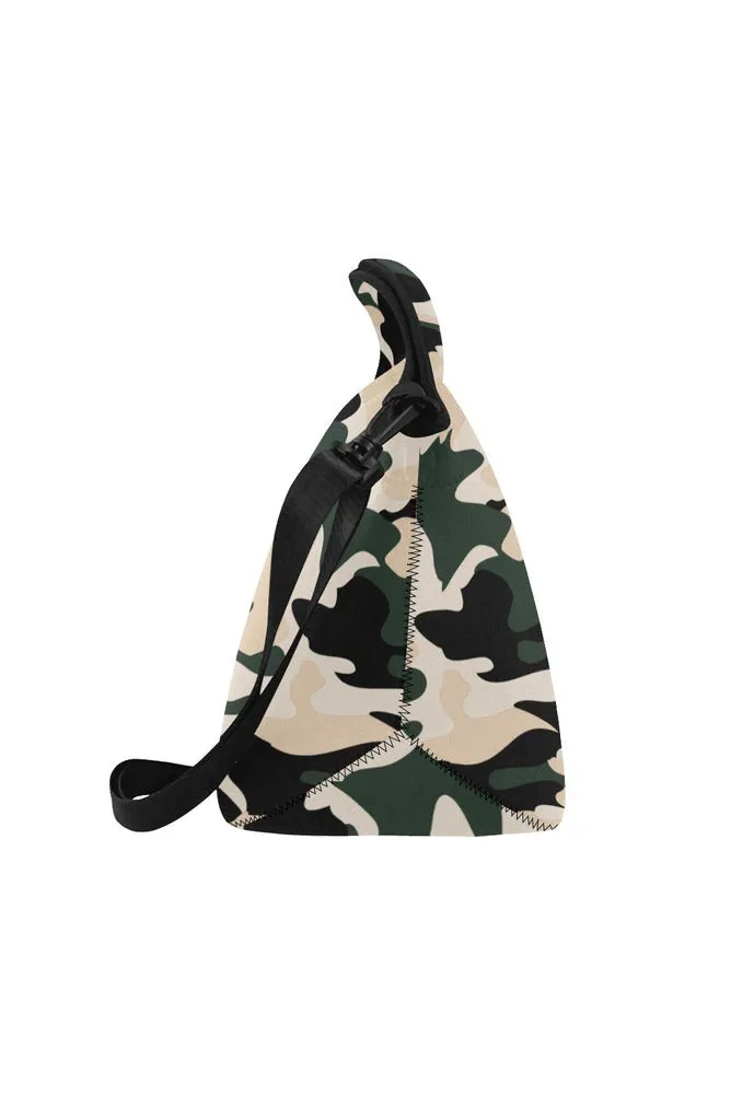 camo lunch bag Neoprene Lunch Bag/Large (Model 1669)