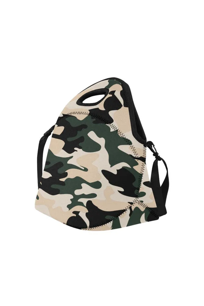 camo lunch bag Neoprene Lunch Bag/Large (Model 1669)