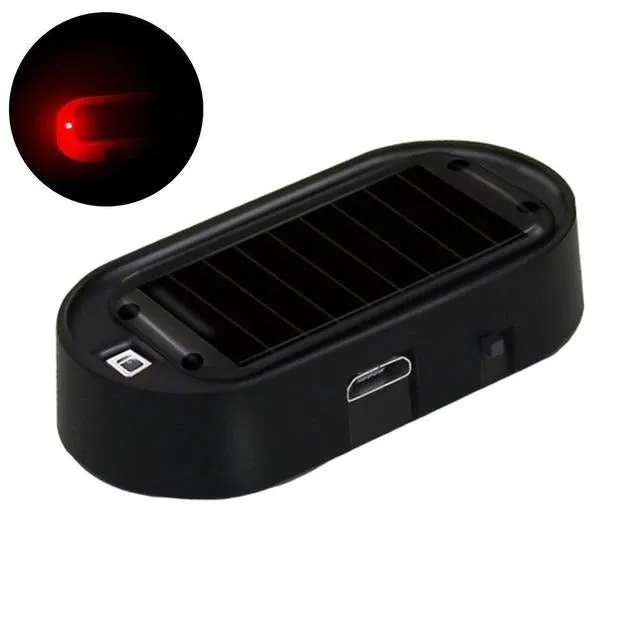 Car Flashing LED Light - Fake Security Light, Solar Powered Dummy Alarm