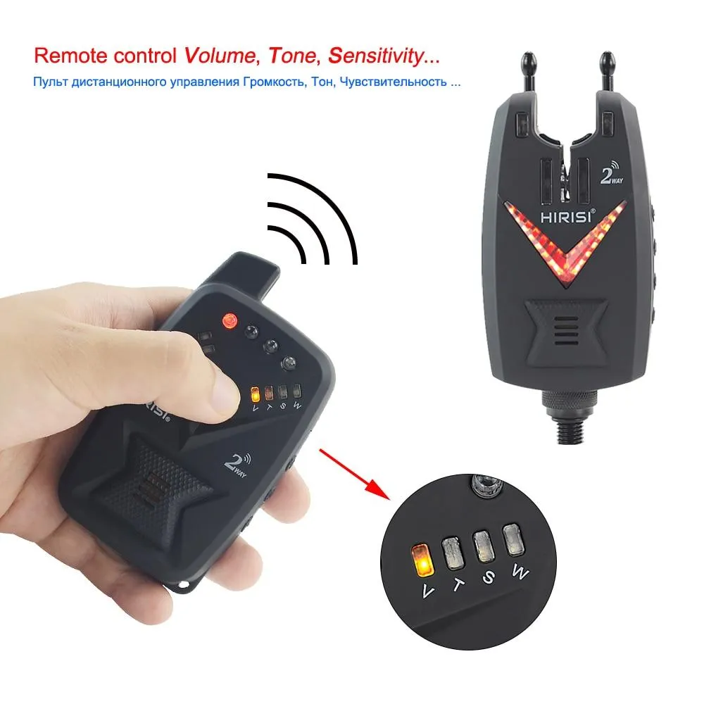 Carp Fishing Alarm Set Wireless Bite Alarm 2 Way Remote Control S3