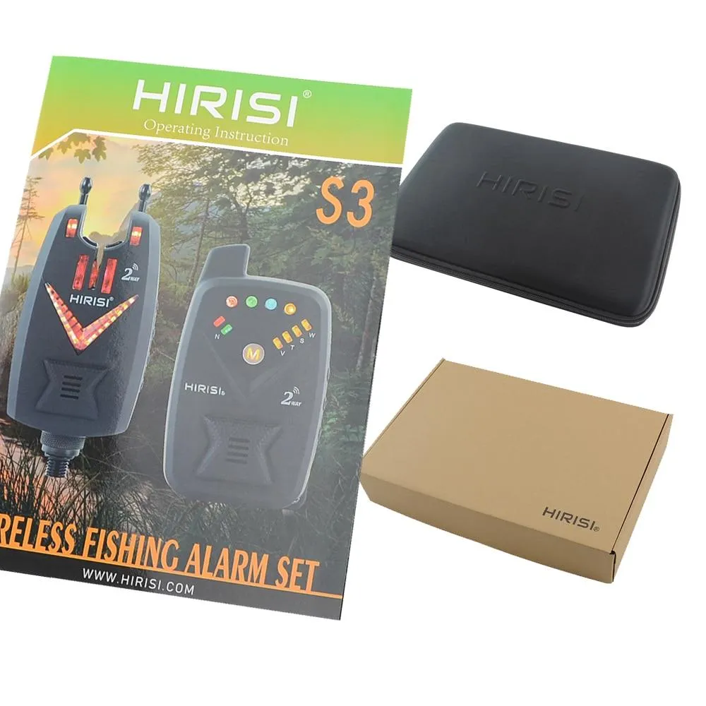 Carp Fishing Alarm Set Wireless Bite Alarm 2 Way Remote Control S3