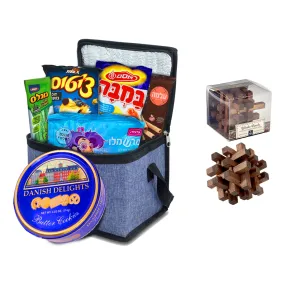 Cooler Bag Filled with Goodies PLUS Wooden Brain Teaser Game