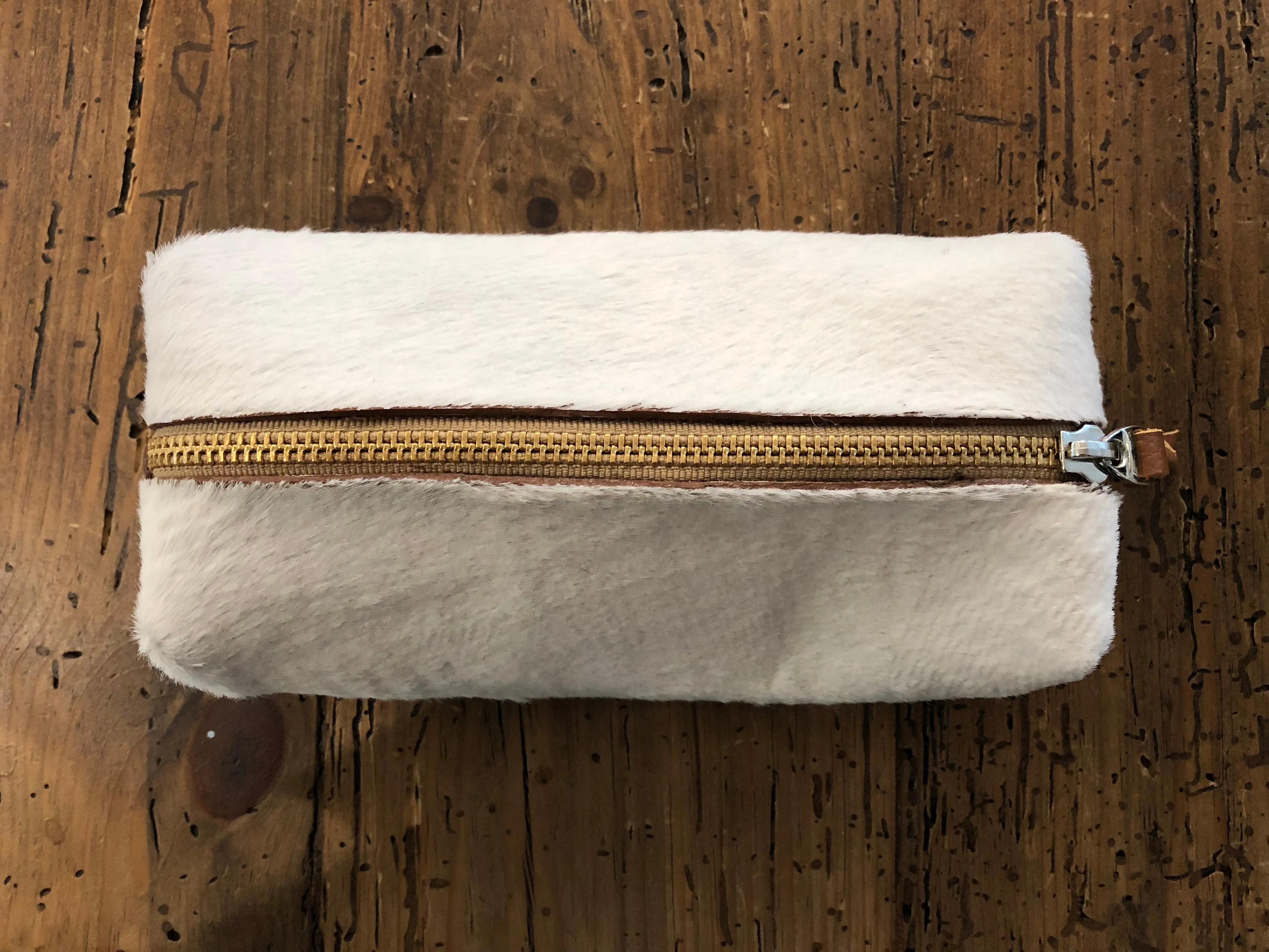 Cowhide Cosmetic Bag